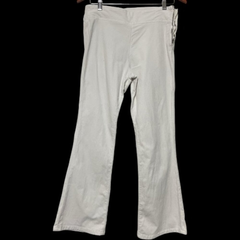 Free People for UK Side Zip Up Flare Jeans | White | XS